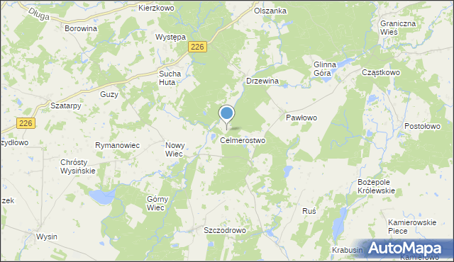 mapa Lesk, Lesk gmina Trąbki Wielkie na mapie Targeo